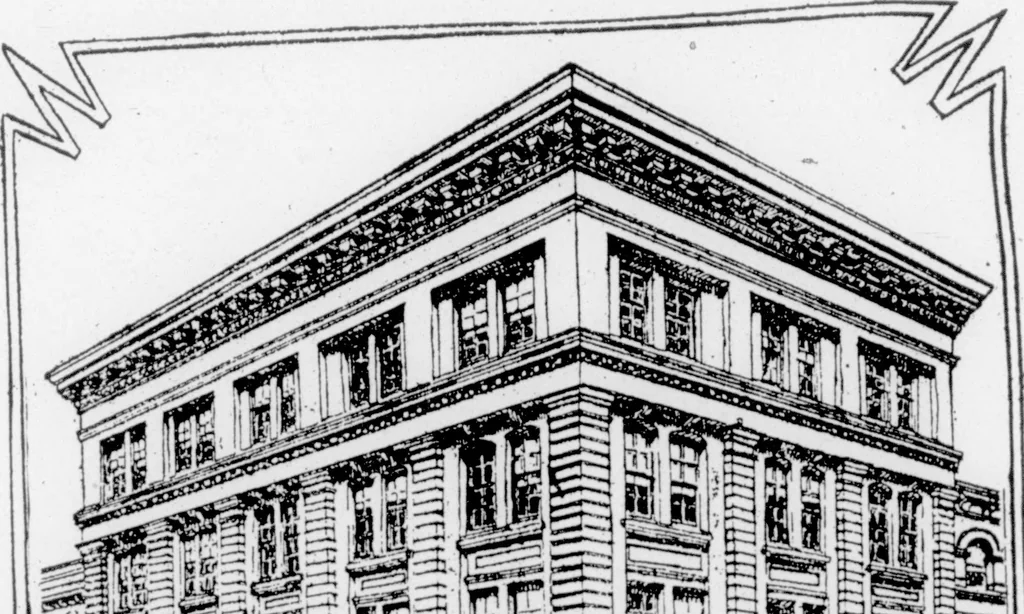 An illustration from The Architect, 1905, leaf 401