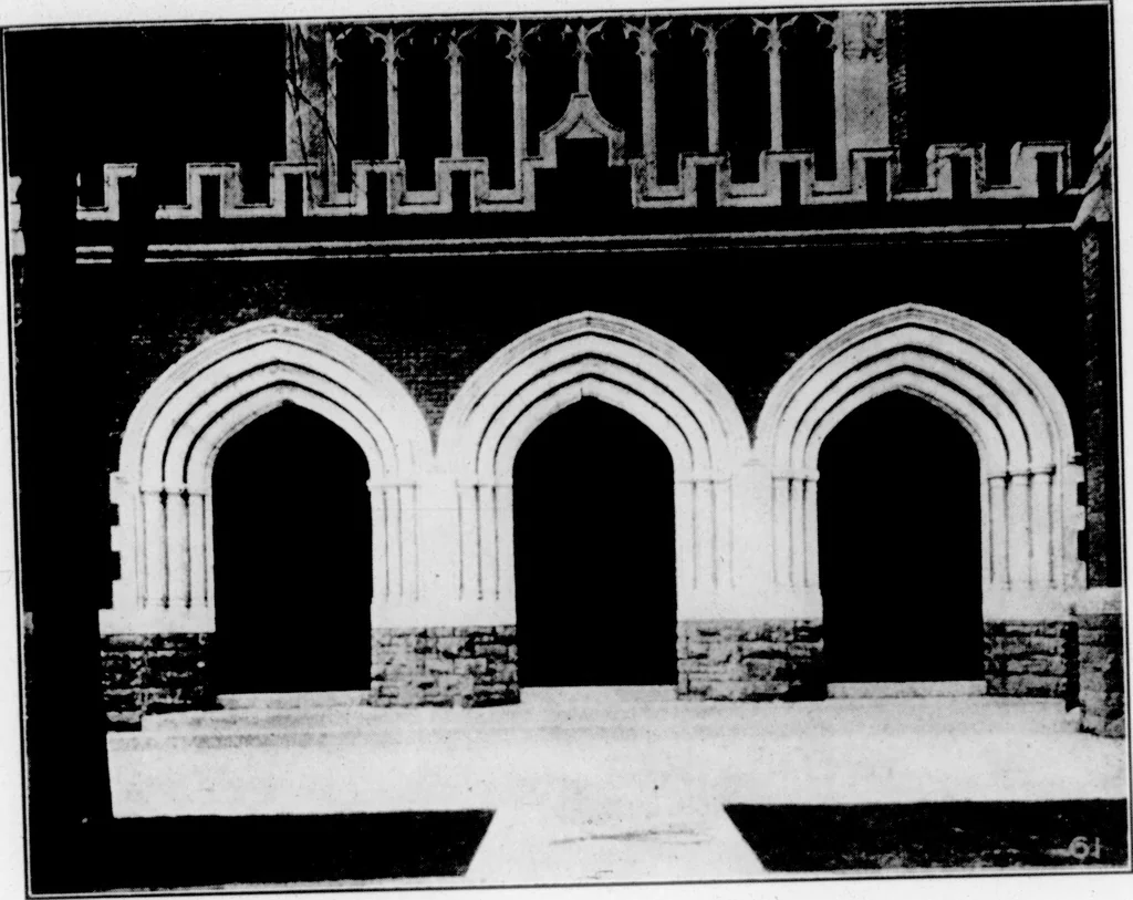 An illustration from The Architect, 1905, leaf 413