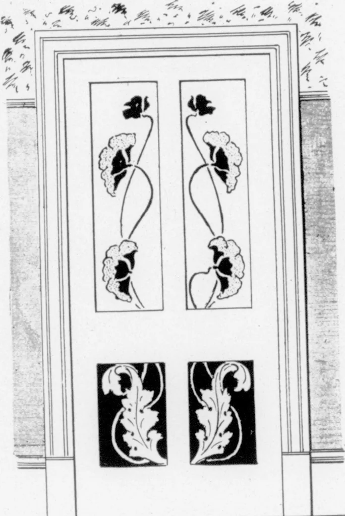 An illustration from The Architect, 1905, leaf 418