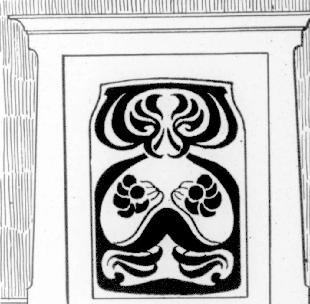 An illustration from The Architect, 1905, leaf 419