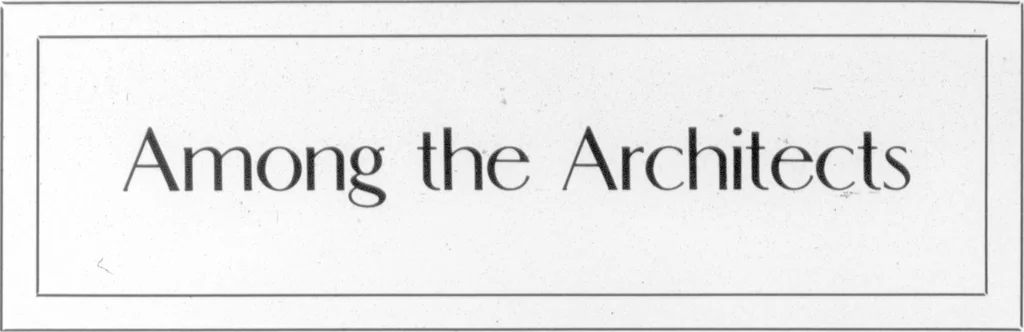 An illustration from The Architect, 1905, leaf 420