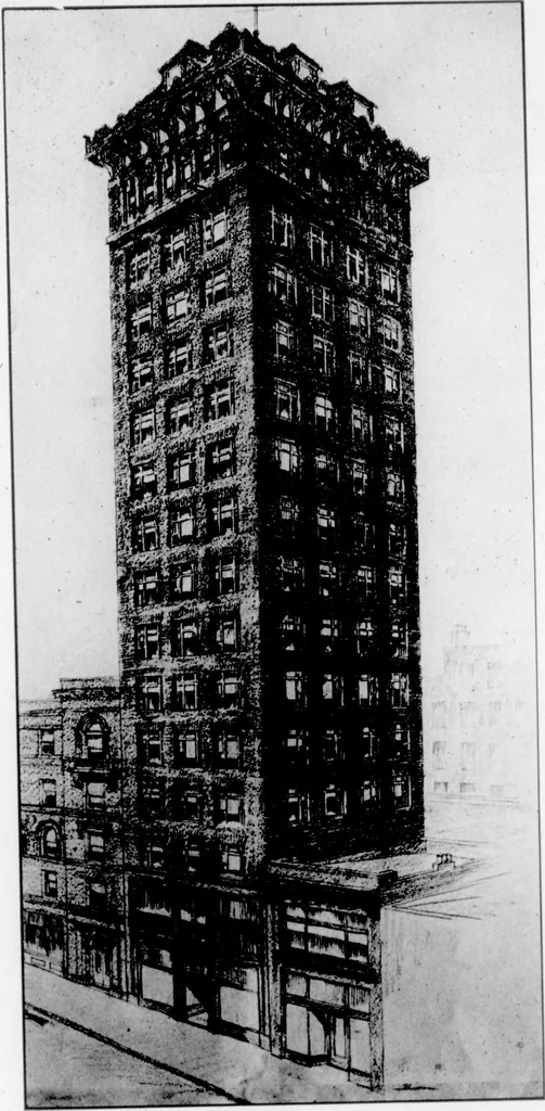 An illustration from The Architect, 1905, leaf 443