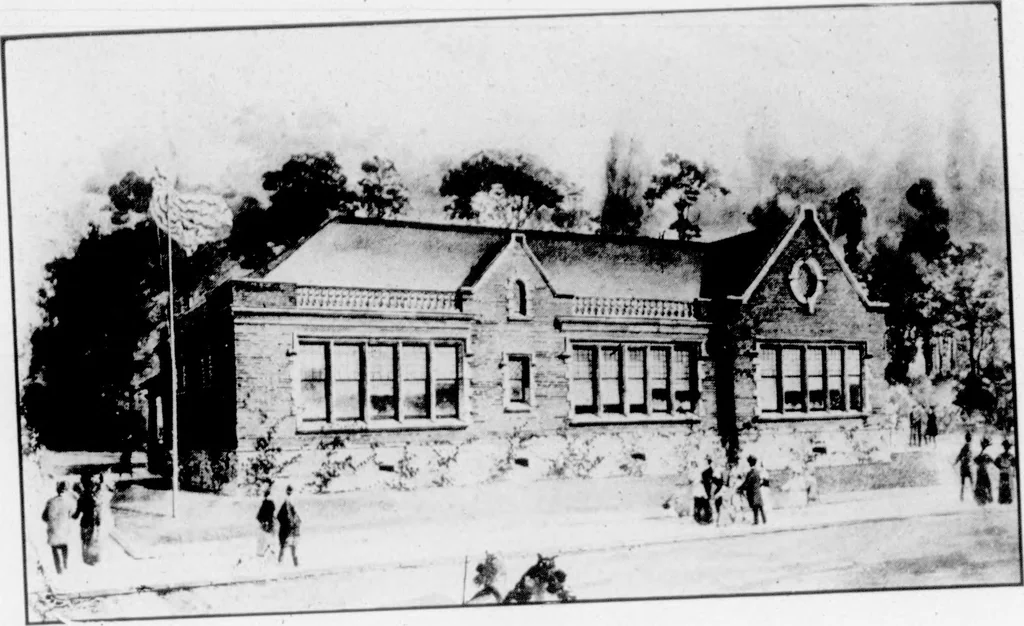 An illustration from The Architect, 1905, leaf 444