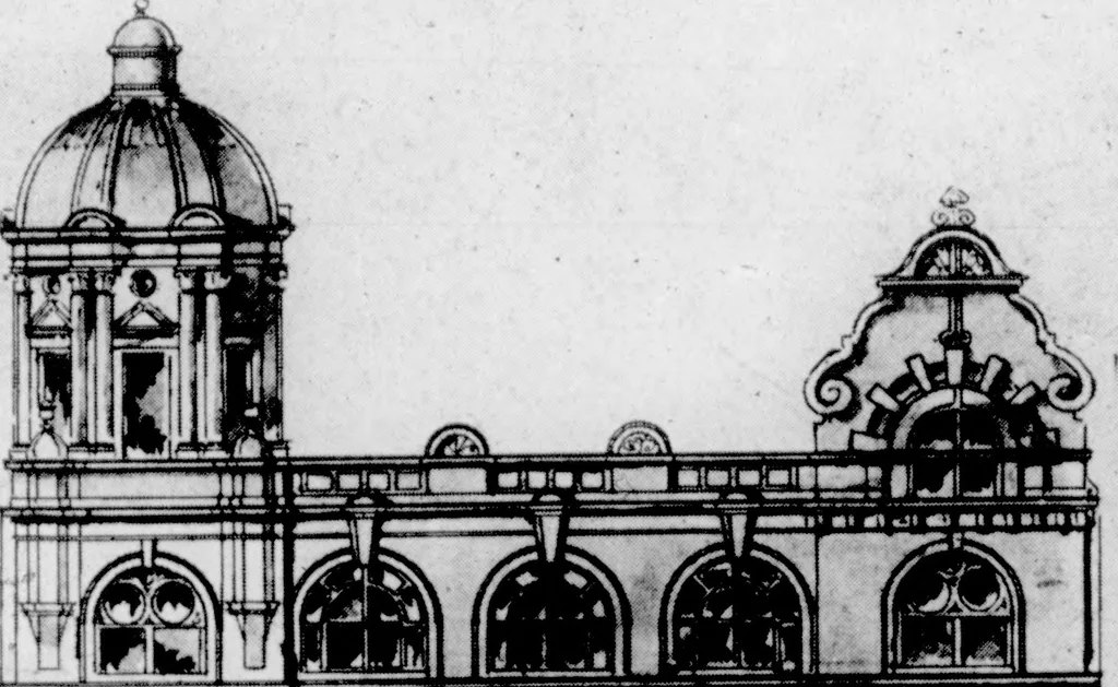 An illustration from The Architect, 1905, leaf 450