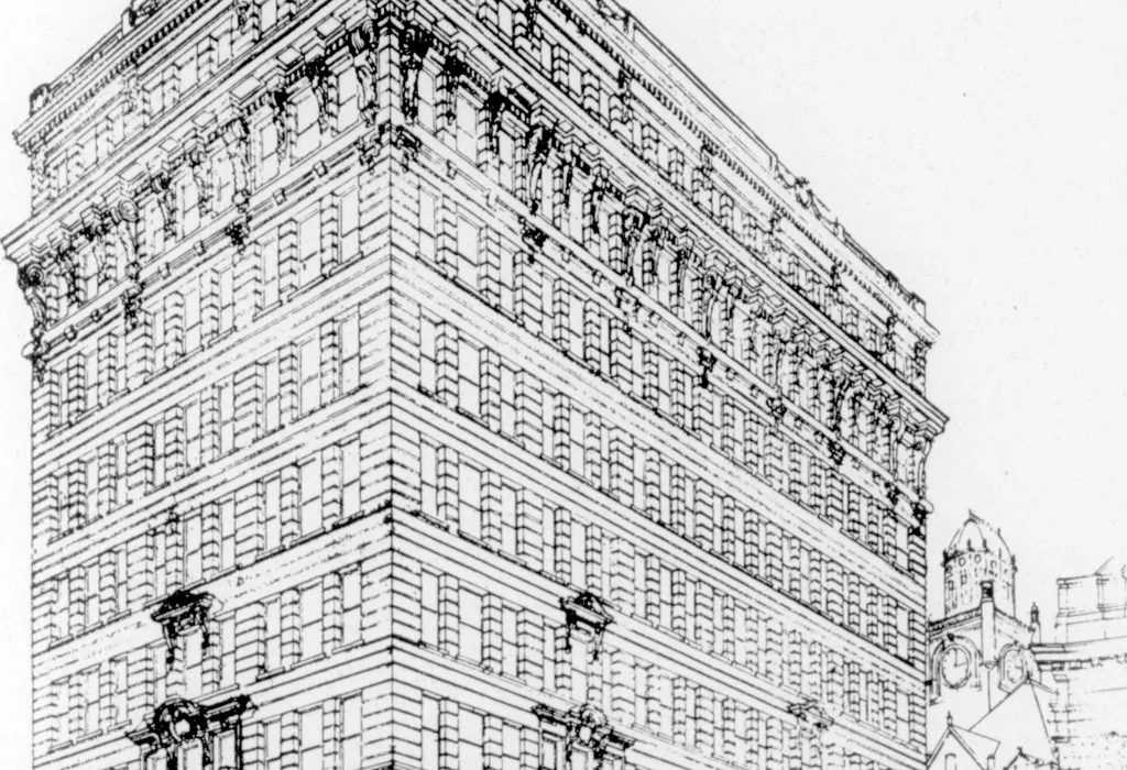 An illustration from The Architect, 1905, leaf 451