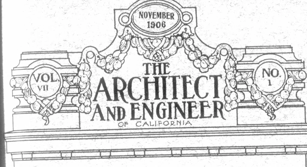 An illustration from The Architect, 1905, leaf 476