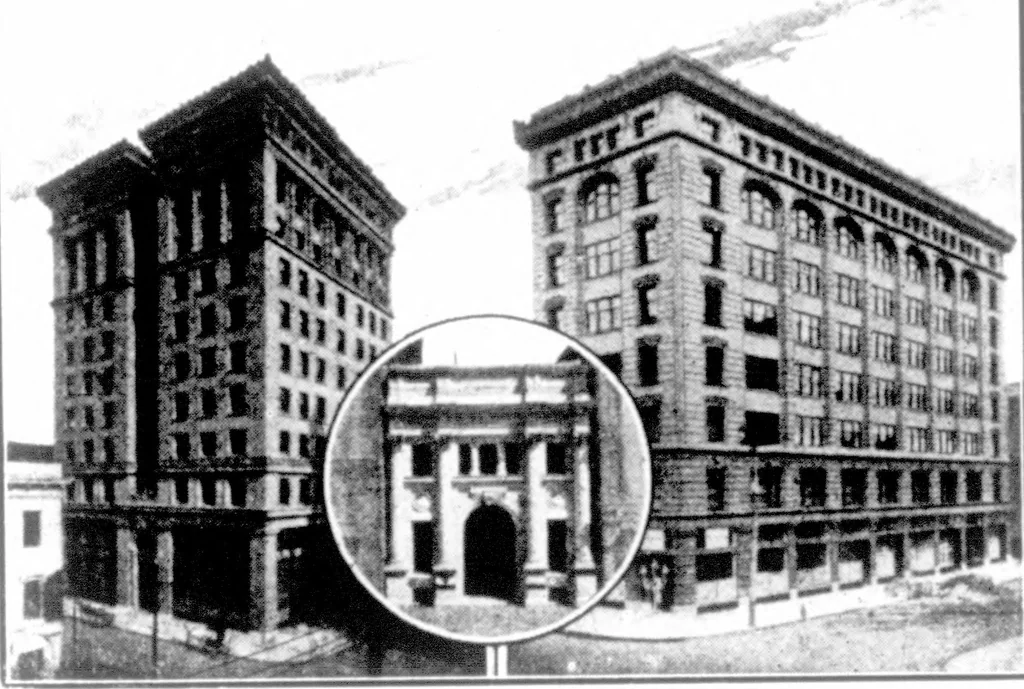 An illustration from The Architect, 1905, leaf 477