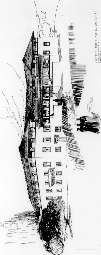 An illustration from The Architect, 1905, leaf 492