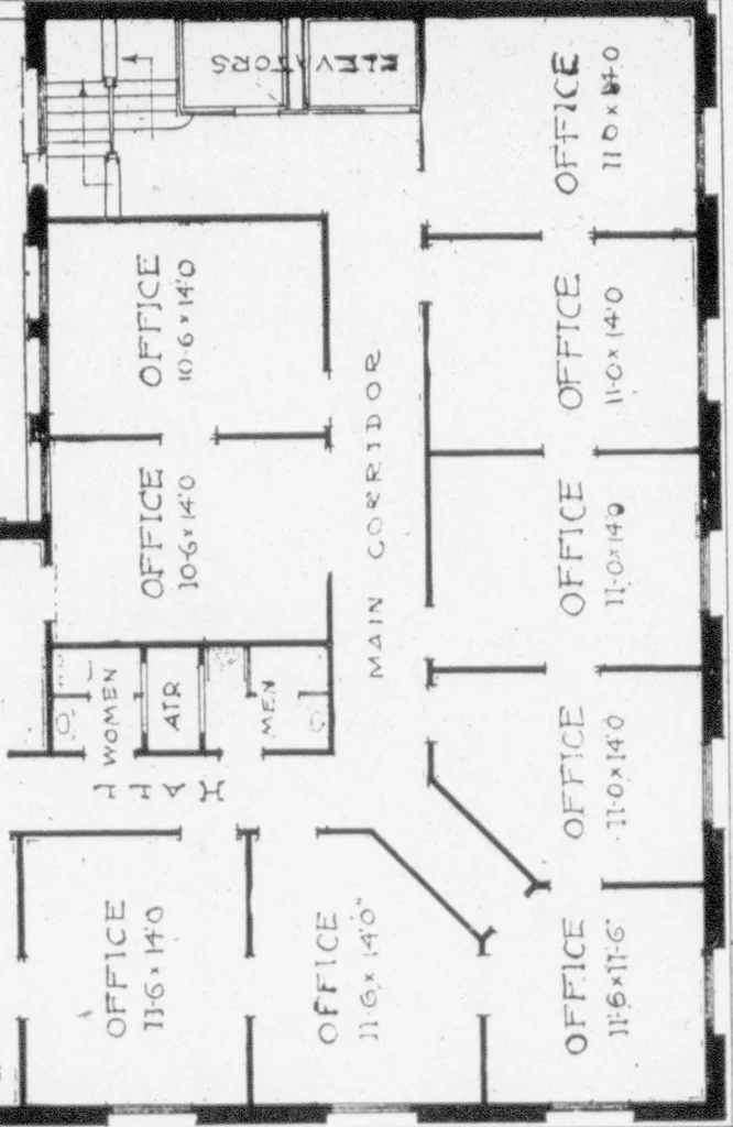 An illustration from The Architect, 1905, leaf 497