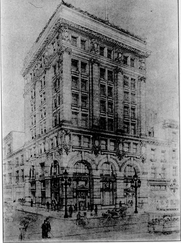 An illustration from The Architect, 1905, leaf 499