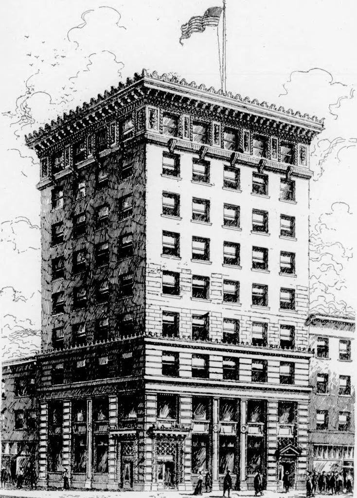 An illustration from The Architect, 1905, leaf 499