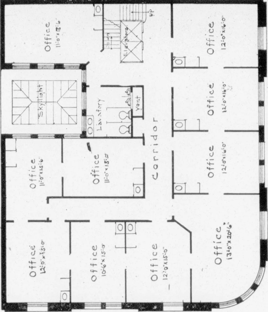 An illustration from The Architect, 1905, leaf 501