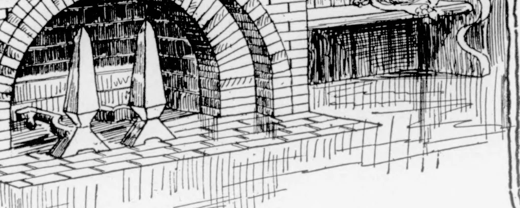 An illustration from The Architect, 1905, leaf 517