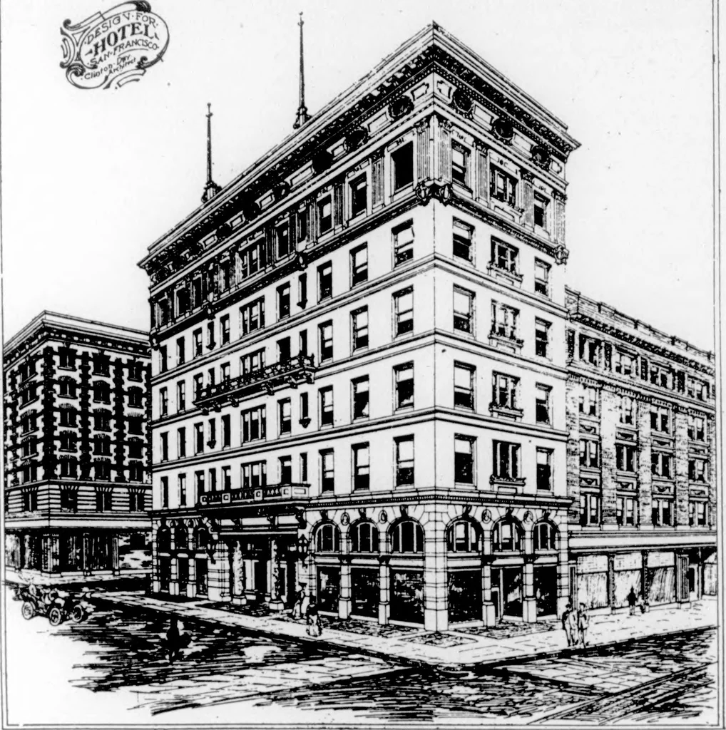 An illustration from The Architect, 1905, leaf 528
