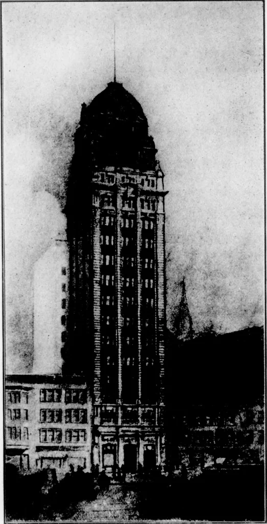 An illustration from The Architect, 1905, leaf 533