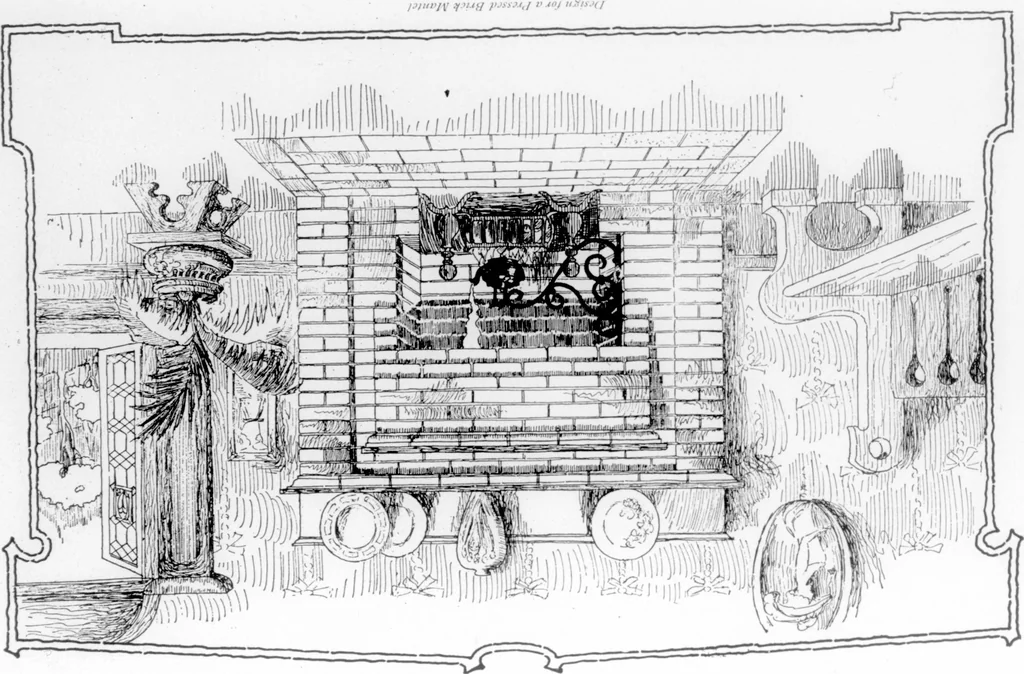 An illustration from The Architect, 1905, leaf 583