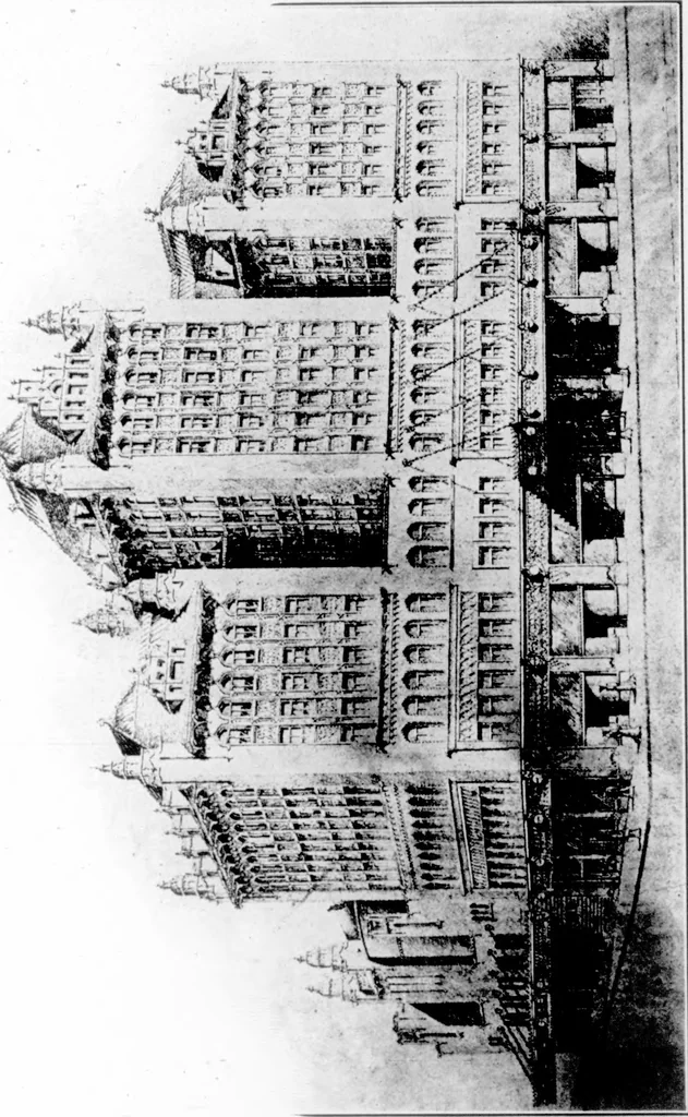 An illustration from The Architect, 1905, leaf 81