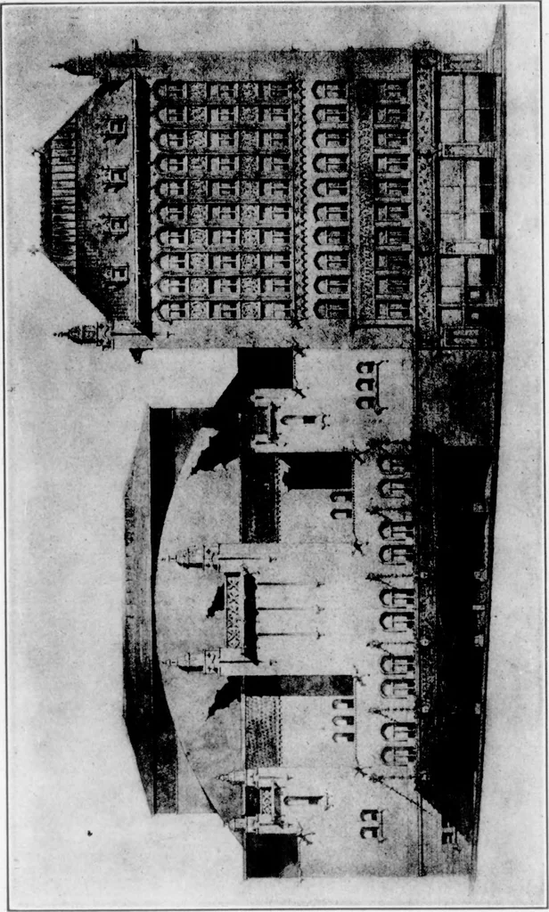 An illustration from The Architect, 1905, leaf 81
