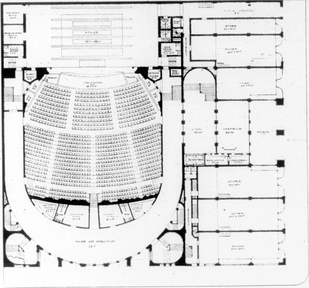 An illustration from The Architect, 1905, leaf 82