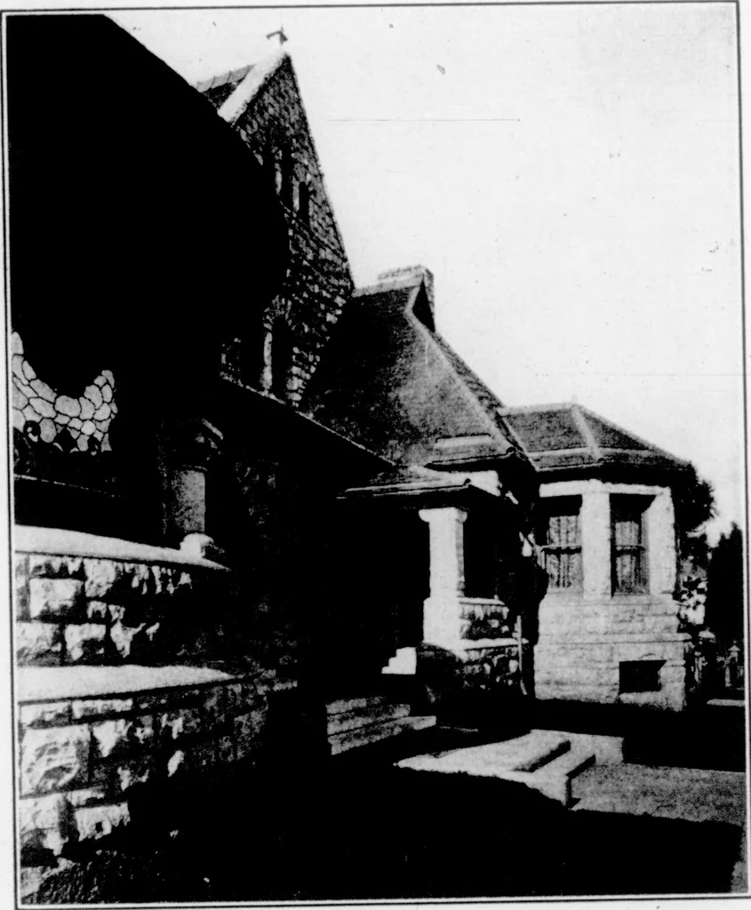 An illustration from The Architect, 1905, leaf 96
