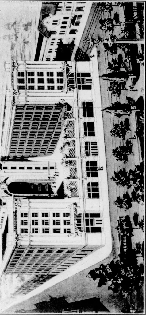 An illustration from The Architect, 1905, leaf 97