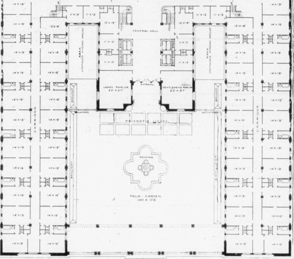 An illustration from The Architect, 1905, leaf 98