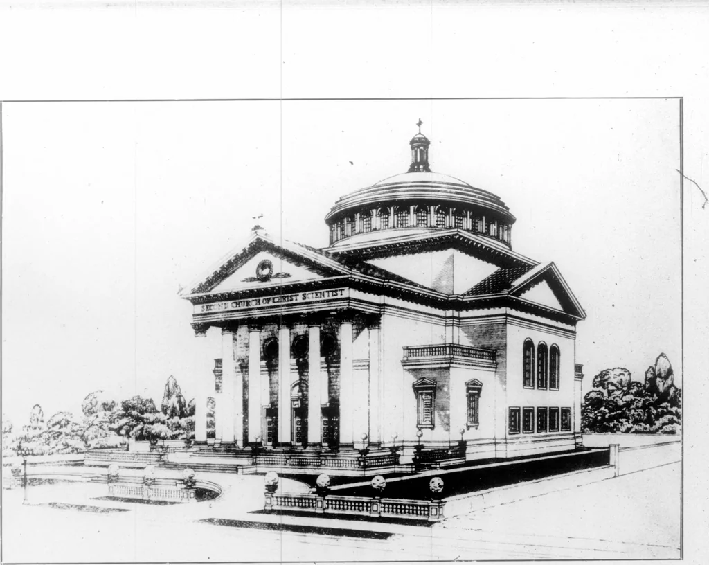 An illustration from The Architect, 1905, leaf 144