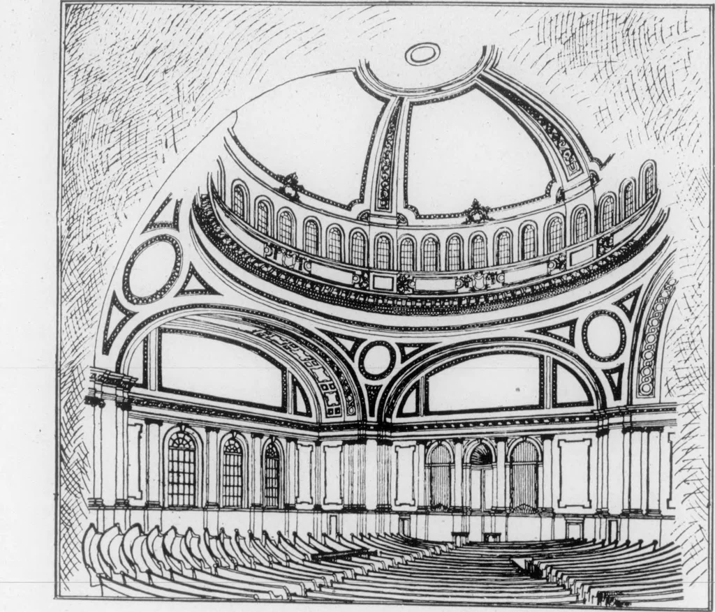 An illustration from The Architect, 1905, leaf 146