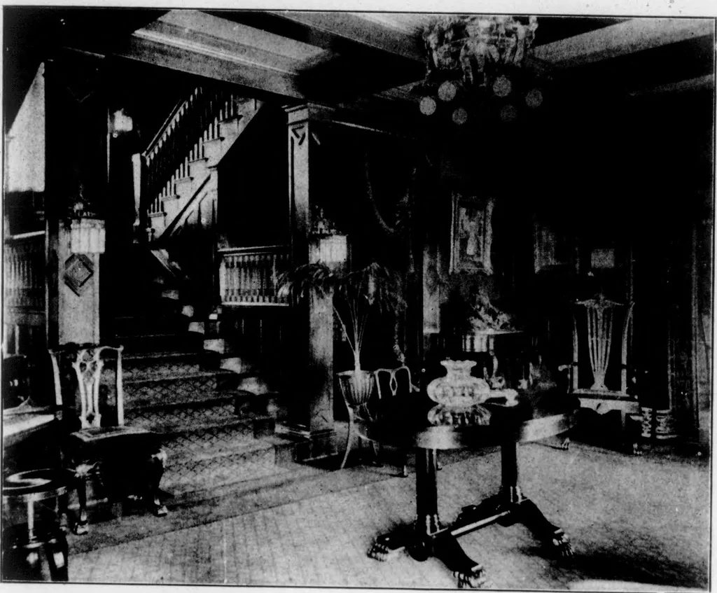 An illustration from The Architect, 1905, leaf 148