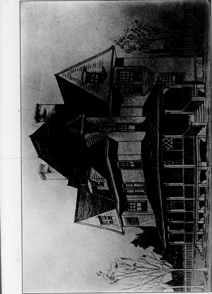 An illustration from The Architect, 1905, leaf 167
