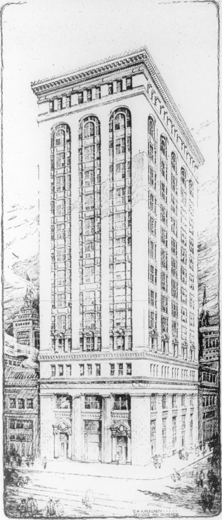 An illustration from The Architect, 1905, leaf 192