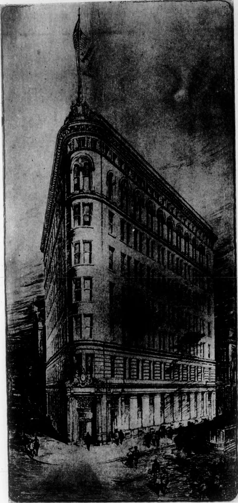 An illustration from The Architect, 1905, leaf 195