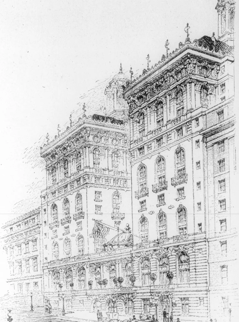 An illustration from The Architect, 1905, leaf 255