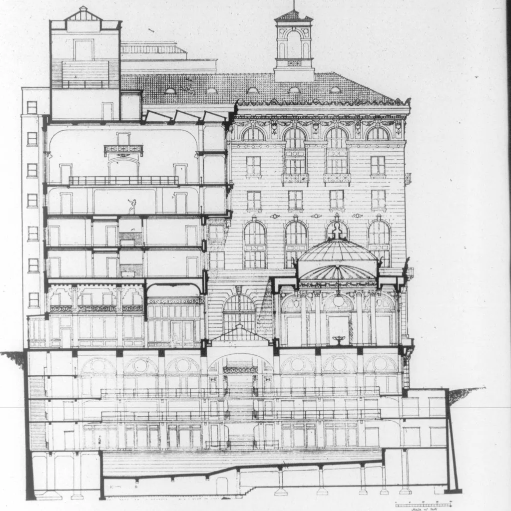 An illustration from The Architect, 1905, leaf 258