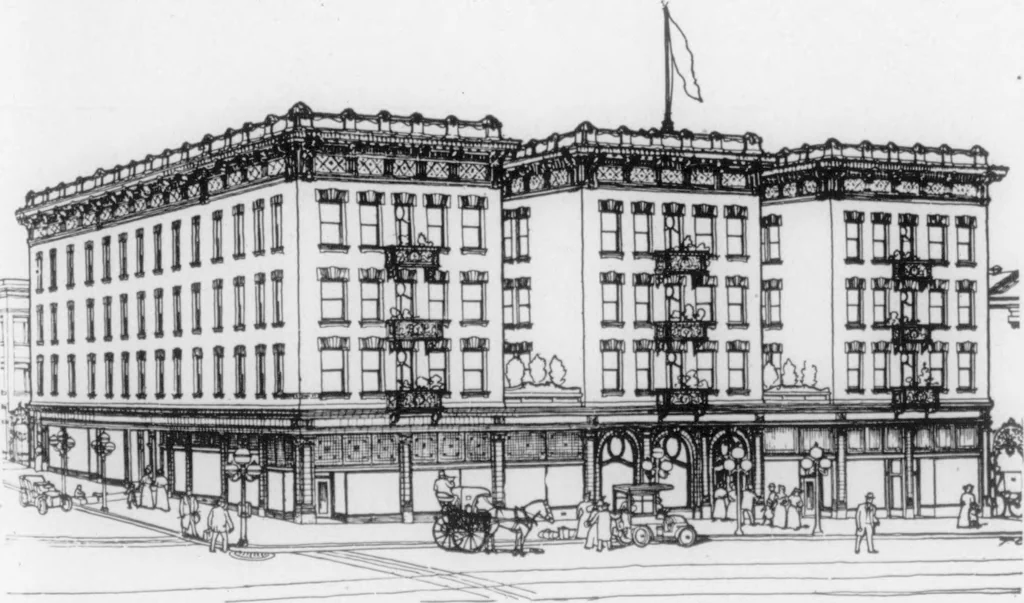 An illustration from The Architect, 1905, leaf 271