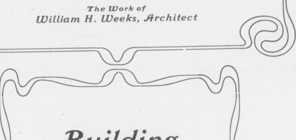 An illustration from The Architect, 1905, leaf 323