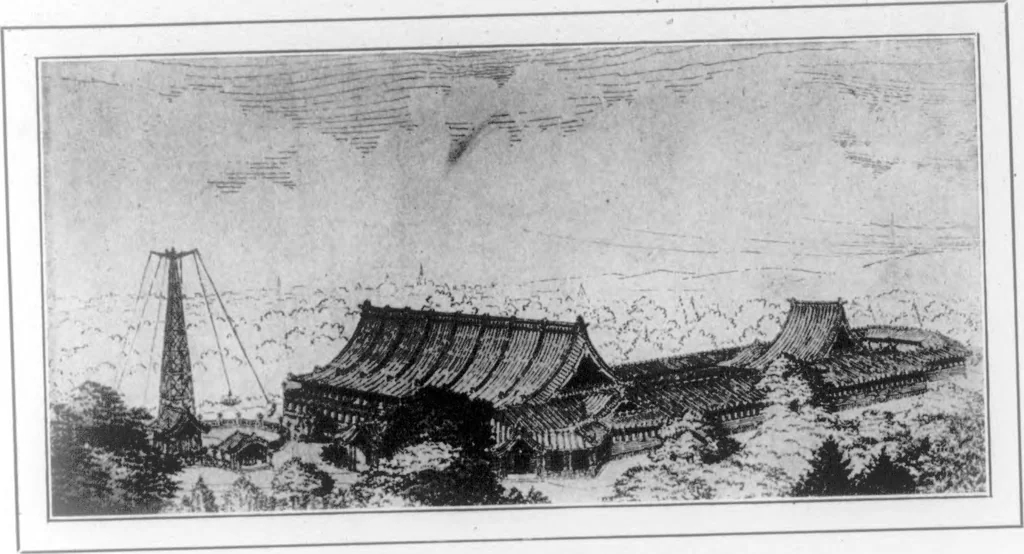 An illustration from The Architect, 1905, leaf 380