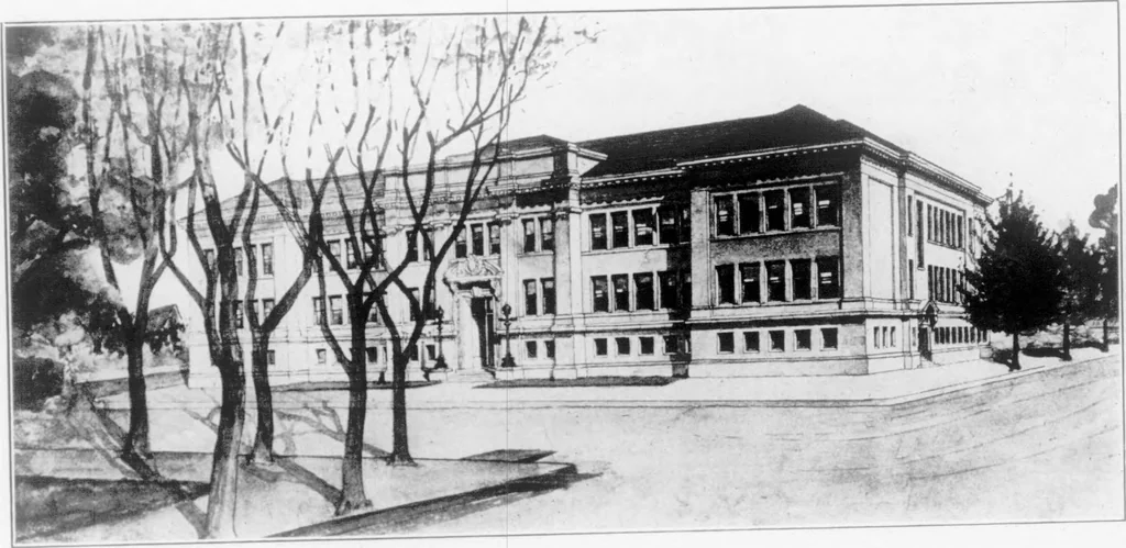 An illustration from The Architect, 1905, leaf 381