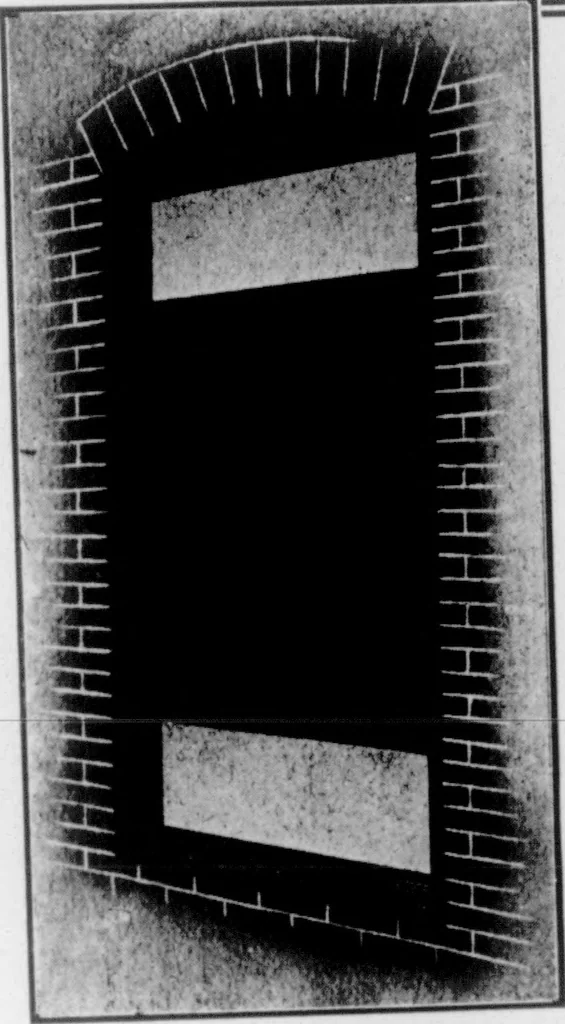 An illustration from The Architect, 1905, leaf 418
