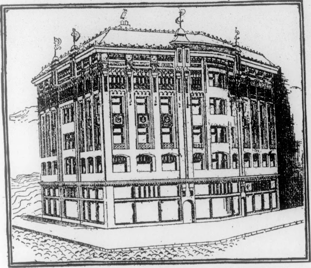 An illustration from The Architect, 1905, leaf 427