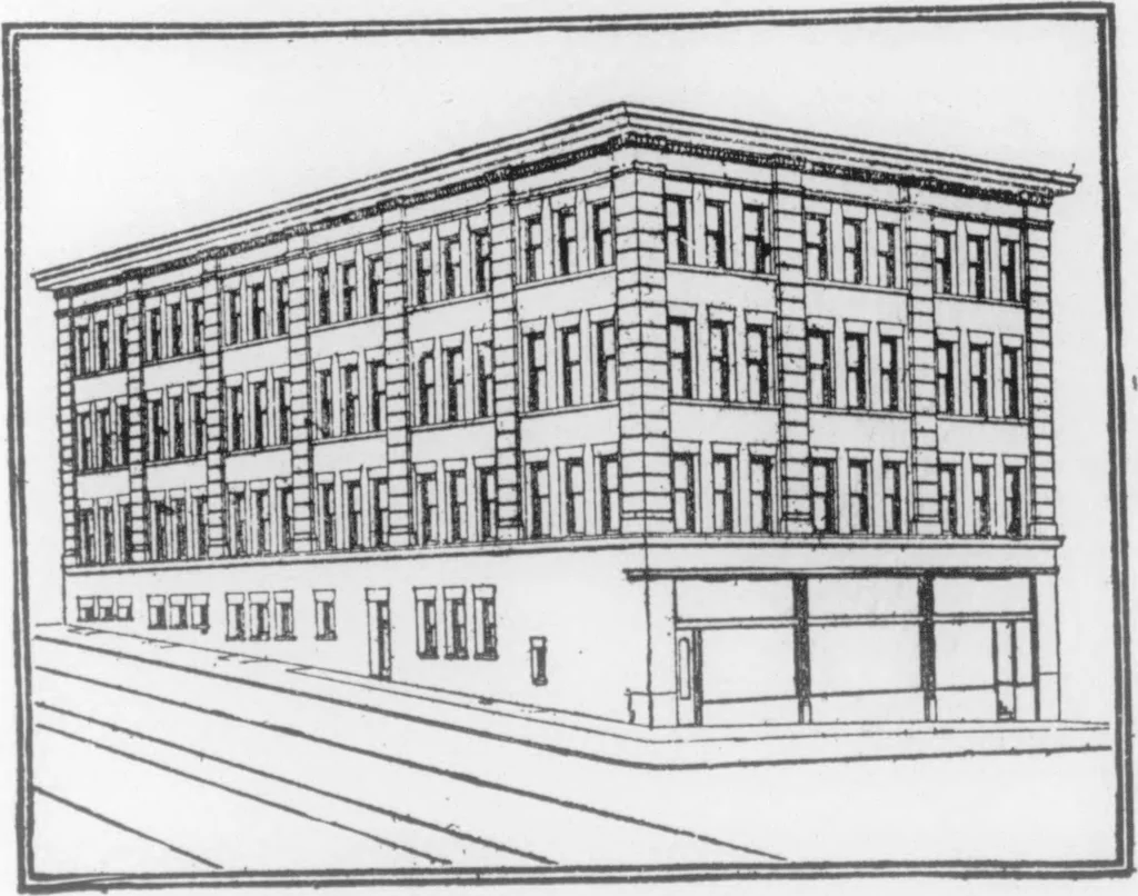 An illustration from The Architect, 1905, leaf 427