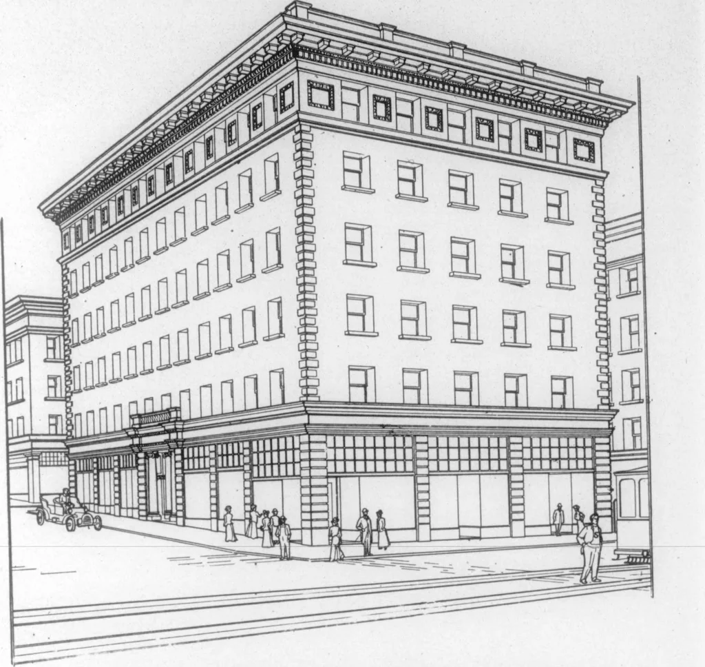 An illustration from The Architect, 1905, leaf 464