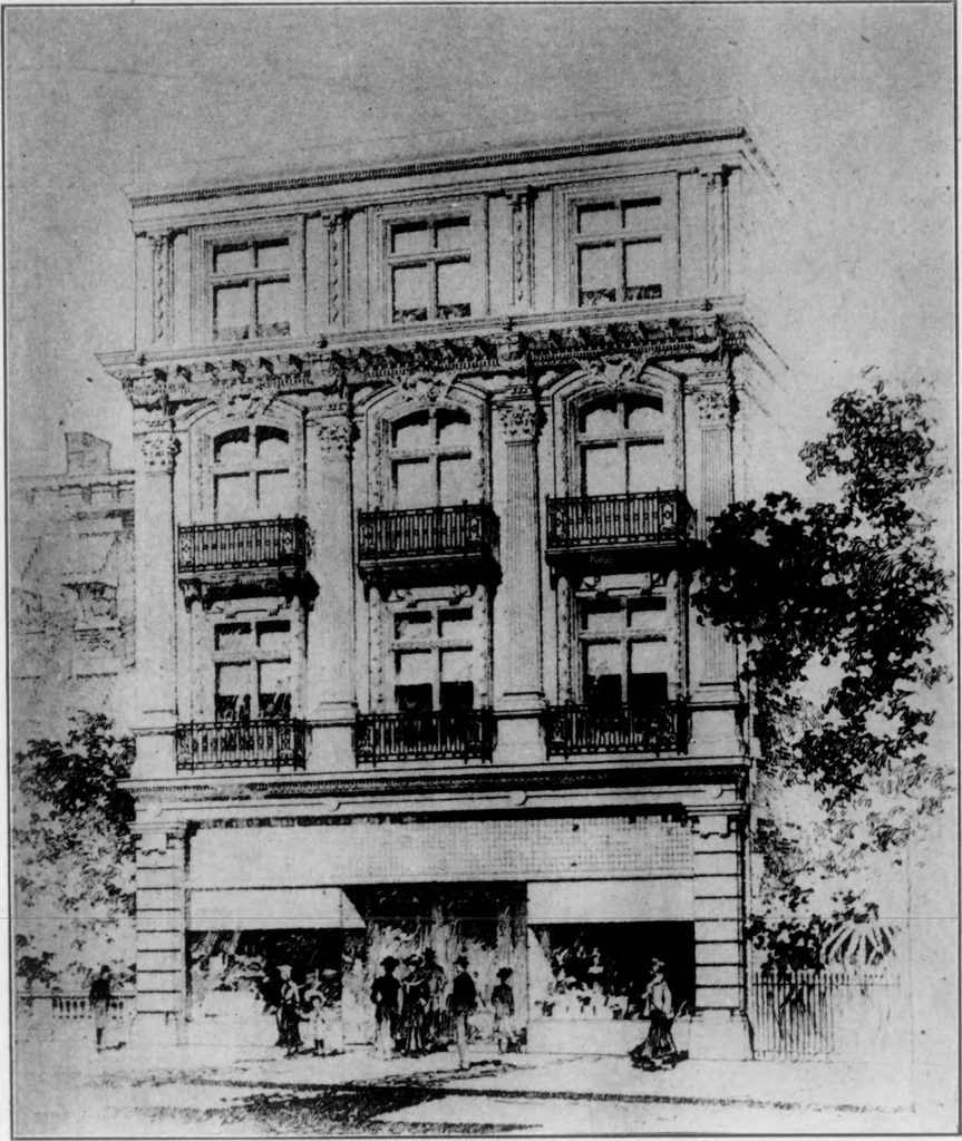 An illustration from The Architect, 1905, leaf 476