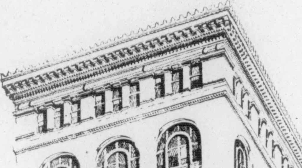 An illustration from The Architect, 1905, leaf 492
