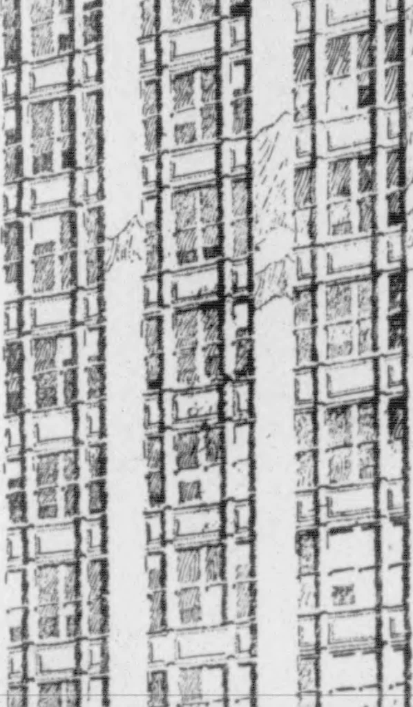 An illustration from The Architect, 1905, leaf 492