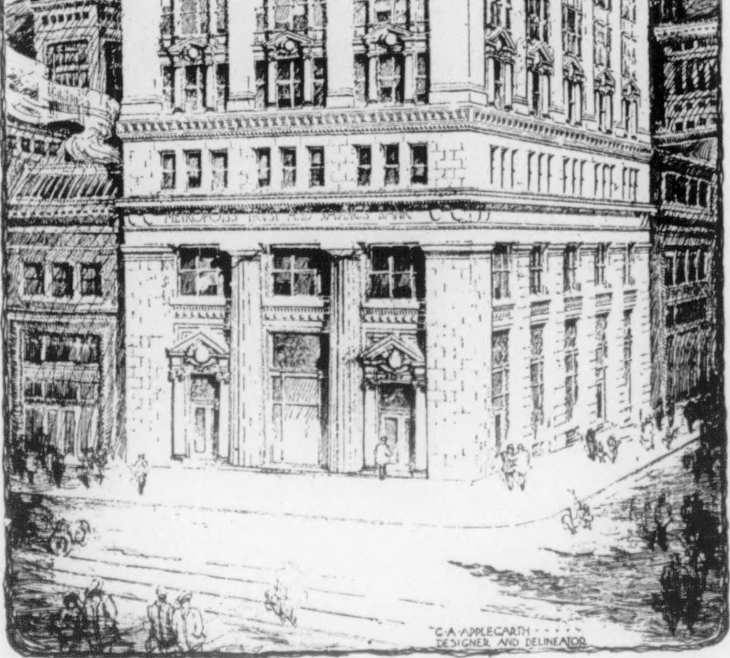 An illustration from The Architect, 1905, leaf 492