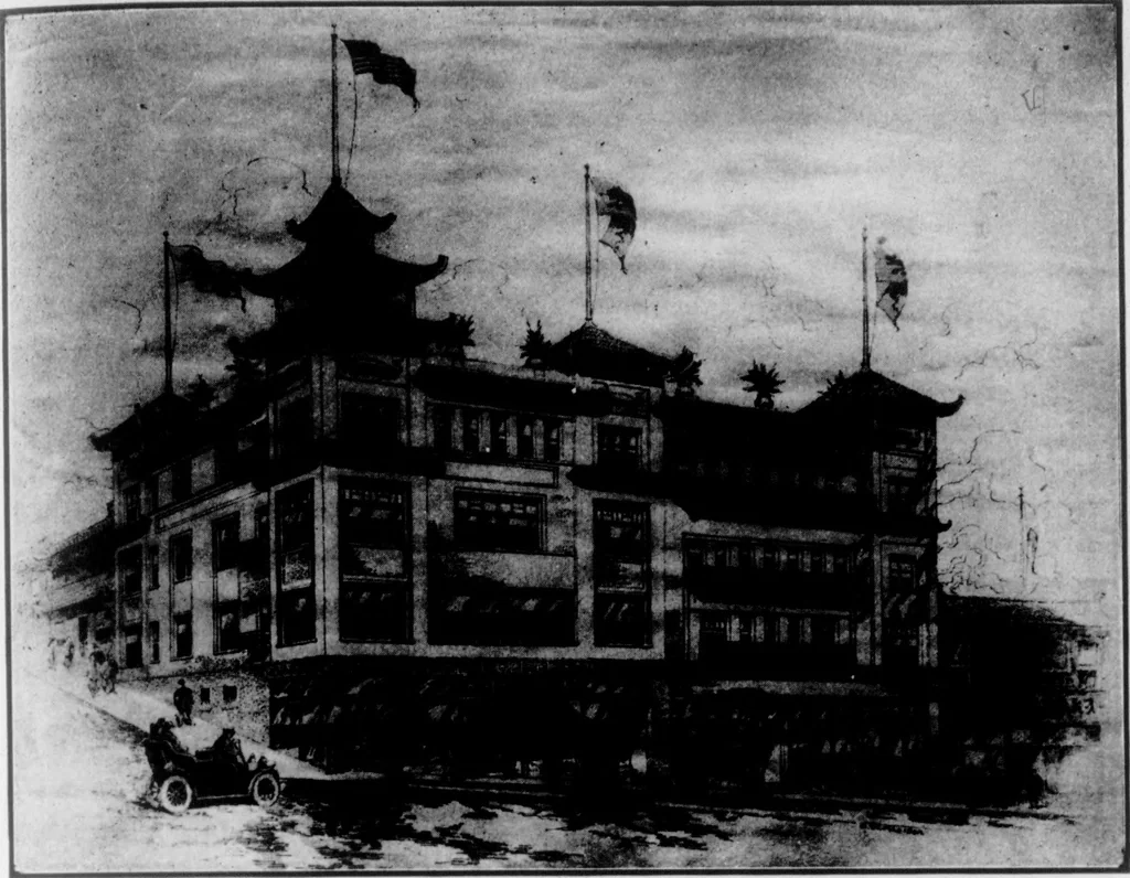 An illustration from The Architect, 1905, leaf 516