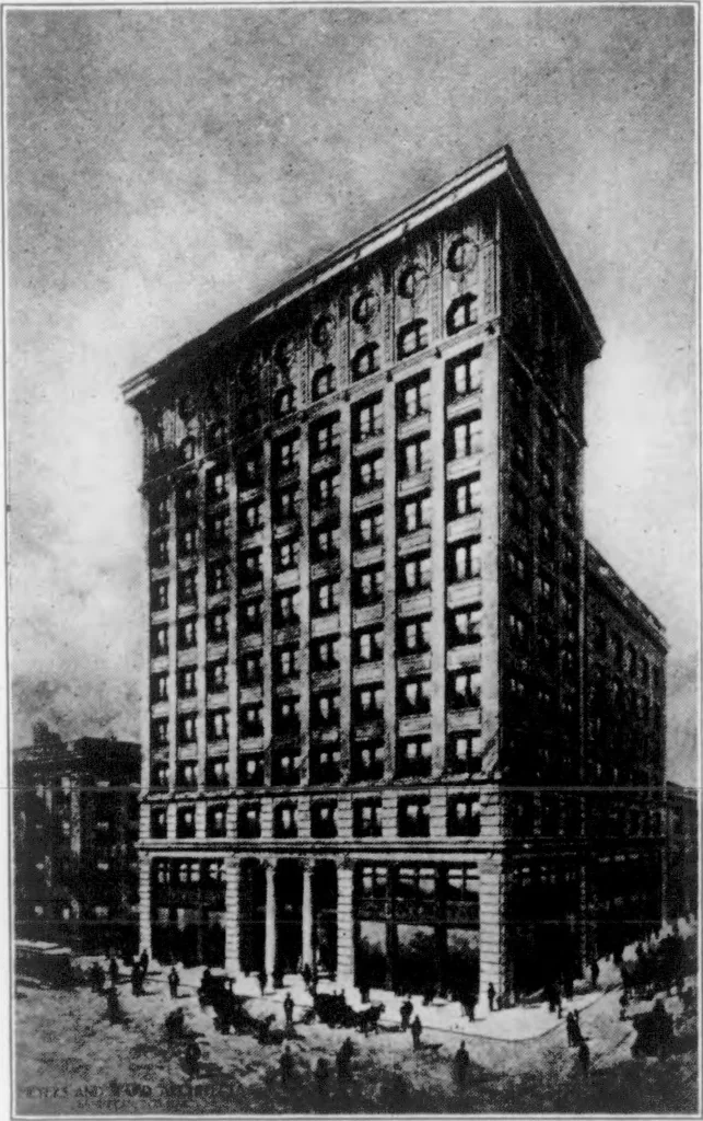 An illustration from The Architect, 1905, leaf 535