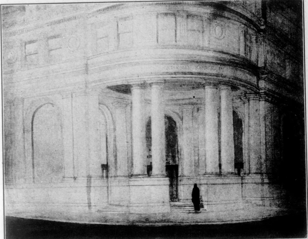 An illustration from The Architect, 1905, leaf 552