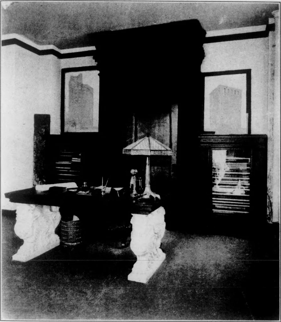 An illustration from The Architect, 1905, leaf 555